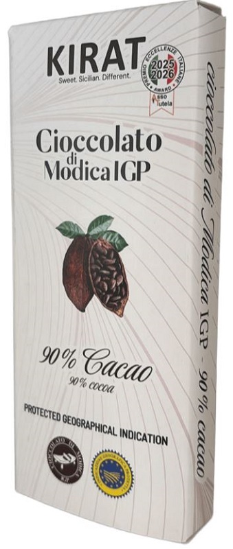 CIOCCOLATO DI MODICA IGP 90% BENESSERE 50 G - Farmacia De Pasquale