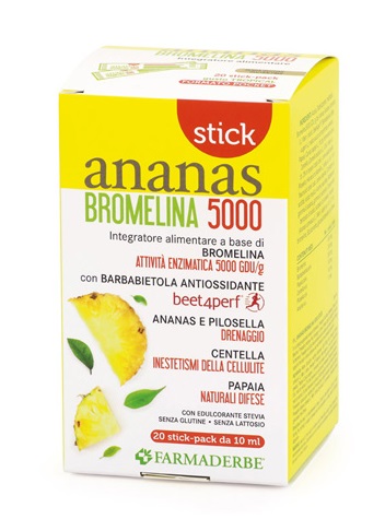 ANANAS BROMELINA 5000 20 STICK - Farmacia De Pasquale