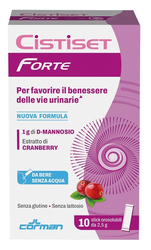 CISTISET FORTE 10 STICK OROSOLUBILI 2,5 G SENZA GLUTINE SENZA LATTOSIO - Farmacia De Pasquale
