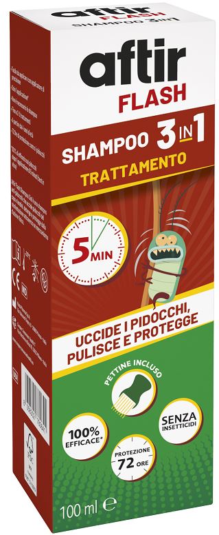 AFTIR FLASH SHAMPOO 3 IN 1 100 ML - Farmacia De Pasquale