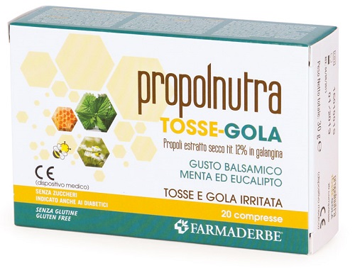 PROPOLNUTRA TOSSE GOLA 20 COMPRESSE MASTICABILI - Farmacia De Pasquale
