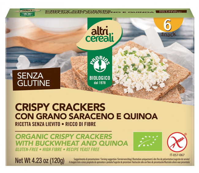 ALTRICEREALI CRISPY GRANO SARACENO SENZA LIEVITO 180 G - Farmacia De Pasquale