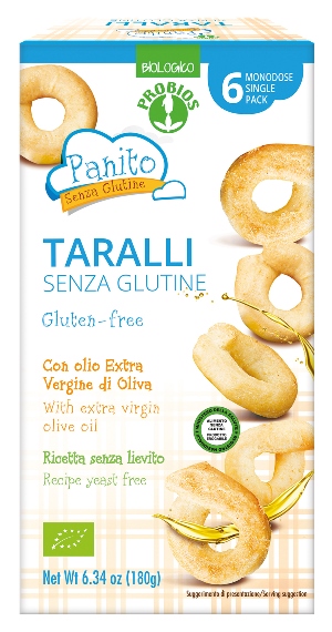 PANITO TARALLI SENZA GLUTINE E SENZA LIEVITO 180 G - Farmacia De Pasquale