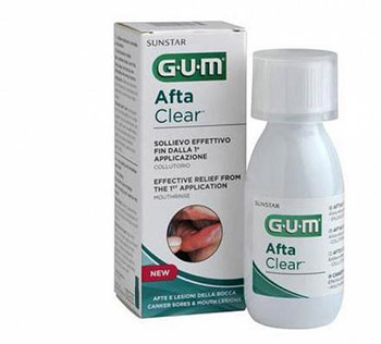 GUM AFTACLEAR RINSE 120 ML COLLUTORIO - Farmacia De Pasquale