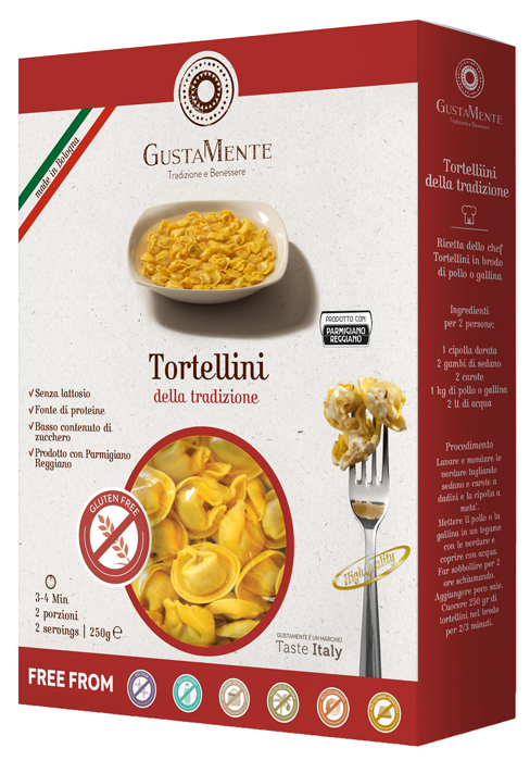 GUSTAMENTE TORTELLINI PROSCIUTTO 250 G - Farmacia De Pasquale