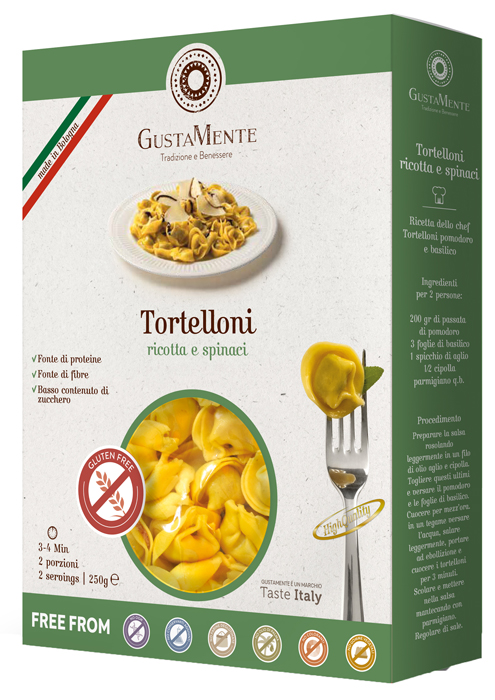 GUSTAMENTE TORTELLONI RICOTTA E SPINACI 250 G - Farmacia De Pasquale