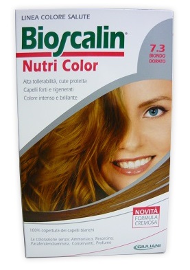 BIOSCALIN NUTRI COLOR 7,3 BIONDO DORATO SINCROB 124 ML - Farmacia De Pasquale