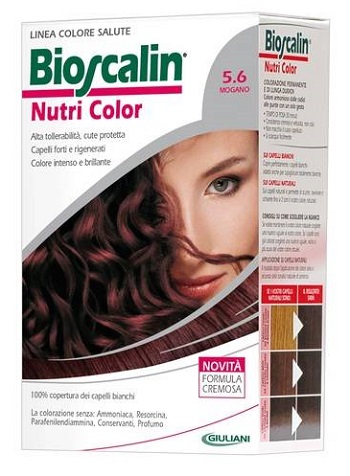 BIOSCALIN NUTRI COLOR 5,6 MOGANO SINCROB 124 ML - Farmacia De Pasquale