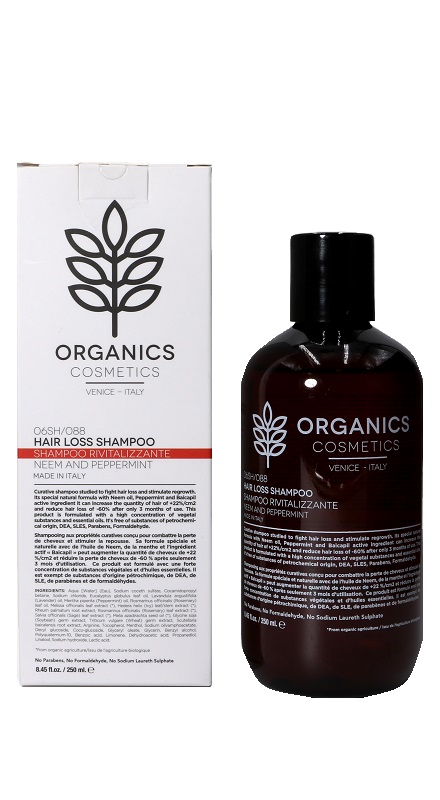 ORGANICS PHARM HAIR LOSS SHAMPOO NEEM OIL AND PEPPERMINT 250 ML - Farmacia De Pasquale