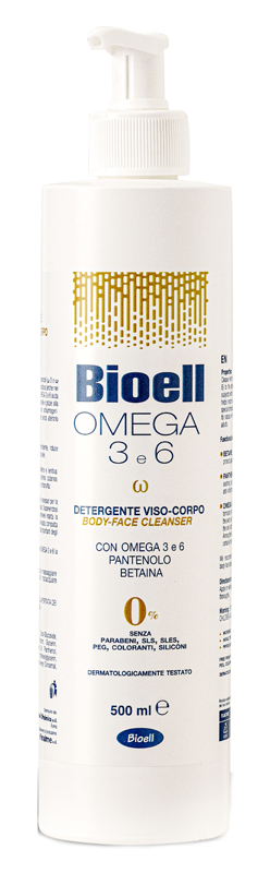 BIOELL OMEGA 3-6 DETERGENTE VISO / CORPO AGLI OMEGA 3 E 6 - Farmacia De Pasquale
