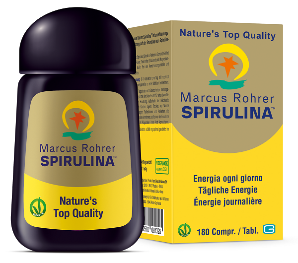 SPIRULINA MARCUS ROHRER 180 COMPRESSE - Farmacia De Pasquale
