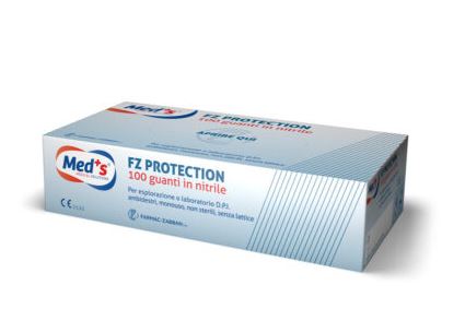 GUANTI MEDS PROTECTION Z NITRILE SENZA POLVERE DPI M - Farmacia De Pasquale