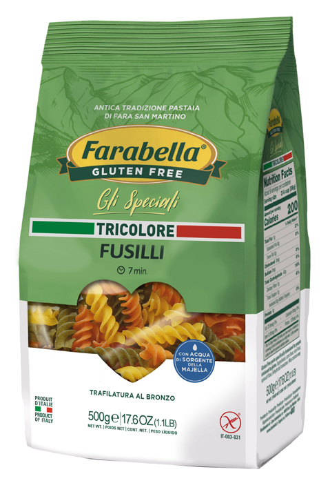 FARABELLA FUSILLI TRICOLORE 500 G - Farmacia De Pasquale