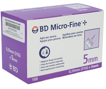 AGO PER PENNA DA INSULINA BD MICROFINE GAUGE 31 5 MM 100 PEZZI - Farmacia De Pasquale