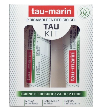 TAU MARIN DENTIFRICIO RINFRESCANTE RICARICA TAU KIT 2X20ML - Farmacia De Pasquale