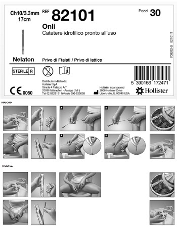 CATETERE IDROFILICO ONLI 17 CM CH 10 30 PEZZI - Farmacia De Pasquale