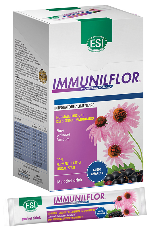 ESI IMMUNILFLOR POCKET DRINK 16 POCKET DRINK - Farmacia De Pasquale