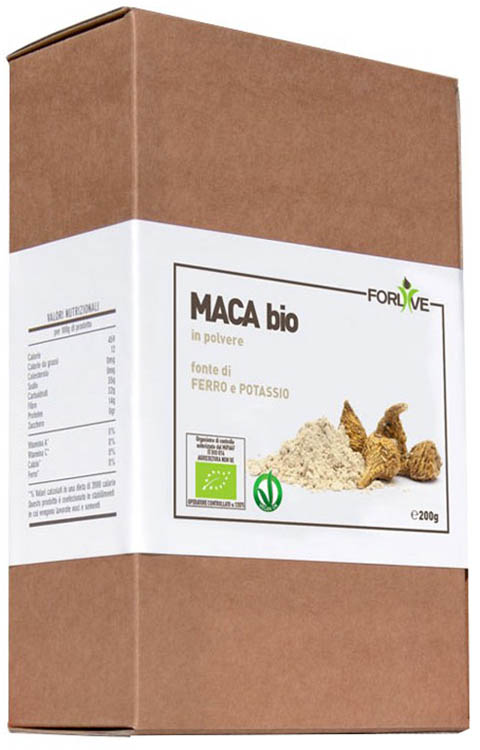 MACA IN POLVERE BIO 200 G - Farmacia De Pasquale