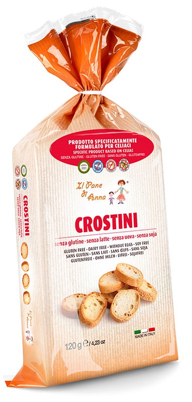 IL PANE DI ANNA CROSTINI SENZA LATTE 120 G - Farmacia De Pasquale