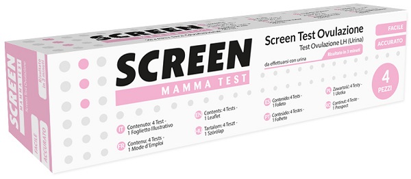SCREEN TEST RAPIDO OVULAZIONE SCREEN 4 PEZZI - Farmacia De Pasquale