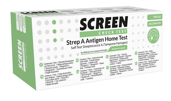 STREP A ANTIGEN HOME TEST DETERMINAZIONE QUALITATIVA ANTIGENI STREPTOCOCCO A DA TAMPONE FARINGEO 2 PEZZI - Farmacia De Pasquale