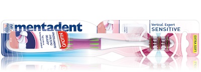 MENTADENT SPAZZOLINO VERTICAL EXPERT SENSI - Farmacia De Pasquale