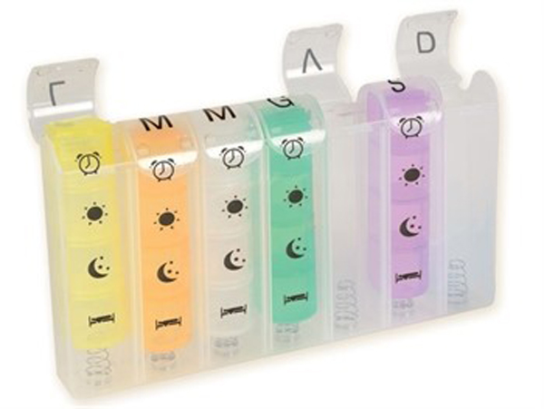 PORTAPILLOLE SETTIMANALE X4 SPRING ITA - Farmacia De Pasquale