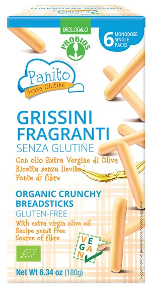PANITO GRISSINI FRAGRANTI SENZA GLUTINE 180 G - Farmacia De Pasquale