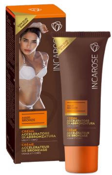 INCAROSE MAXI BRONZE CREMA ACCELERATORE DI ABBRONZATURA 125 ML - Farmacia De Pasquale
