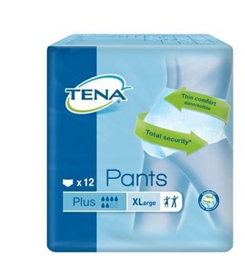 PANNOLONE PULL UP TENA PANTS PLUS TAGLIA EXTRA LARGE 12 PEZZI - Farmacia De Pasquale