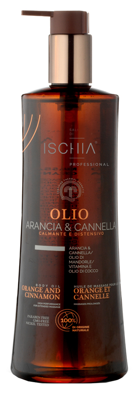 SALI DI ISCHIA OLIO ARANCIA E CANNELLA 500 ML - Farmacia De Pasquale