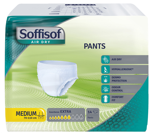 PANNOLONE MUTANDINA PULL UP SOFFISOF AIR DRY EXTRA M 14 PEZZI - Farmacia De Pasquale
