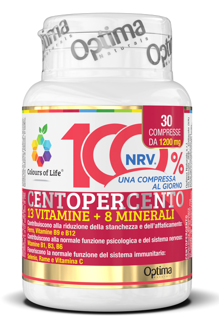 COLOURS OF LIFE CENTOPERCENTO 30 COMPRESSE 1200 MG - Farmacia De Pasquale