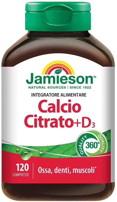 JAMIESON CALCIO CITRATO + D3 120 COMPRESSE - Farmacia De Pasquale
