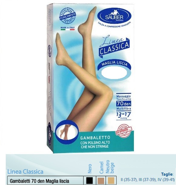 SAUBER GAMBALETTO MAGLIA LISCIA 140 DENARI CAMEL 3 - Farmacia De Pasquale