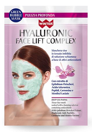 WINTER HYALURONIC FACE LIFT COMPLEX MASCHERA VISO BUBBLE PULIZIA PROFONDA 23 ML - Farmacia De Pasquale