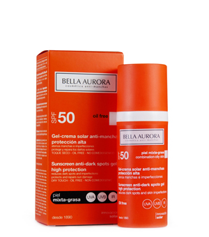 GEL SOLARE SPF 50 ANTI-MACCHIE PELLE MISTA-GRASSA - Farmacia De Pasquale