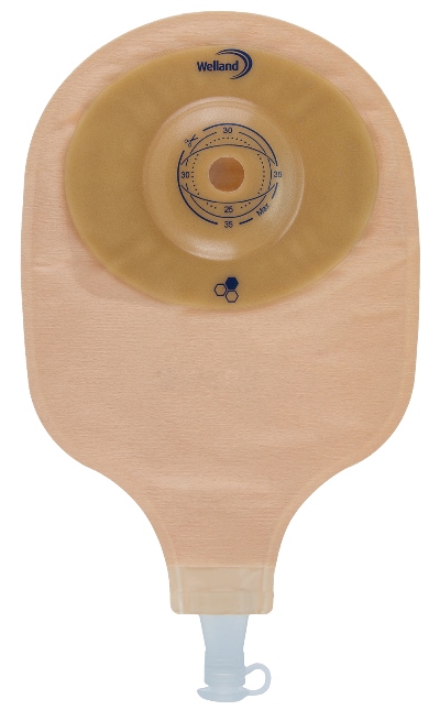 SACCA PER UROSTOMIA OPACA RITAGLIABILE AURUM CONVEX URO MIDI CON MIELE DI MANUKA DIAMETRO 13-48 MM INIZIO CONVESSITA' 48 MM 10 PEZZI - Farmacia De Pasquale