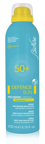 BIONIKE DEFENCE SUN SPRAY TRANSPARENT TOUCH SPF 50+ 200 ML - Farmacia De Pasquale
