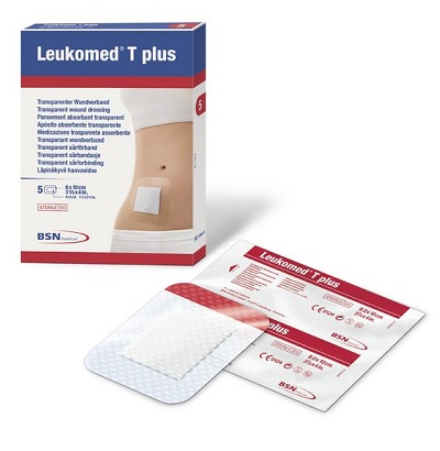 MEDICAZIONE POST-OPERATORIA LEUKOMED T PLUS TRASPARENTE IMPERMEABILE 8 X 10 CM - Farmacia De Pasquale