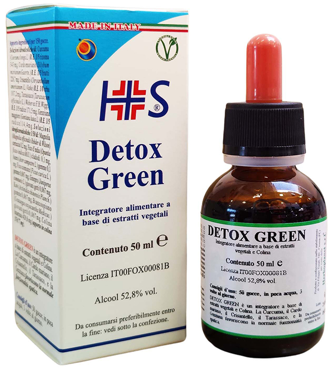 DETOX GREEN GOCCE 50 ML - Farmacia De Pasquale