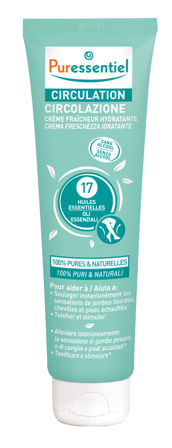 PURESSENTIEL CREMA CIRCOLAZIONE FRESCHEZZA IDRATANTE GAMBE EI STANCHI 100 ML - Farmacia De Pasquale