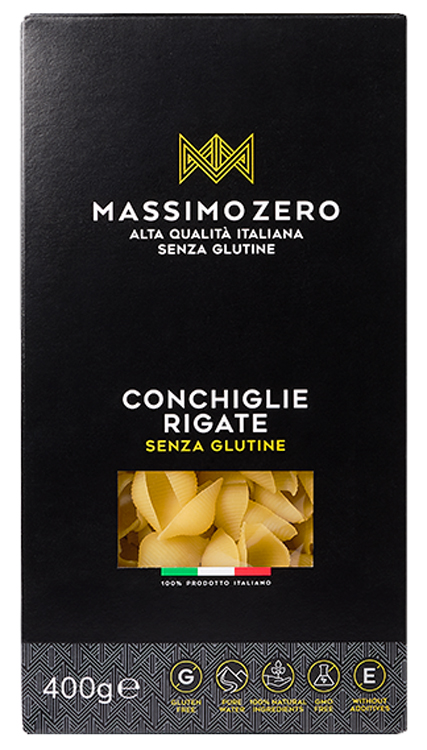 MASSIMO ZERO CONCHIGLIE RIGATE 400 G - Farmacia De Pasquale