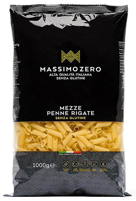 MASSIMO ZERO MEZZE PENNE RIGATE 1 KG - Farmacia De Pasquale