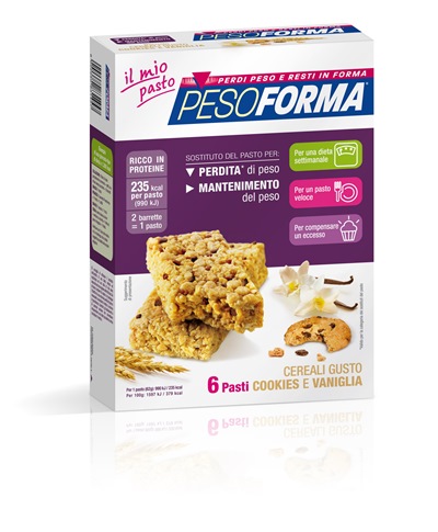 PESOFORMA BARR CEREALI COOKIES VANIGLIA 372 G - Farmacia De Pasquale