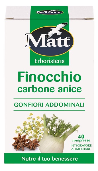 MATT ERBORISTERIA FINOCCHIO CARBONE ANICE 40 COMPRESSE - Farmacia De Pasquale