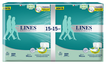 PANNOLONE A MUTANDA LINES SPECIALIST SUPER MM 30 PEZZI - Farmacia De Pasquale