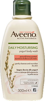 AVEENO BAGNO DOCCIA YOGURT ALBICOCCA & MIELE 300 ML PROMO - Farmacia De Pasquale