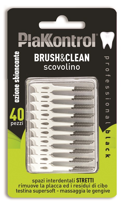 PLAKKONTROL BRUSH & CLEAN CARBON 40 PEZZI - Farmacia De Pasquale