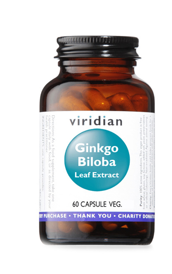 VIRIDIAN GINKGO BILOBA LEAF EXTR 60CPS - Farmacia De Pasquale
